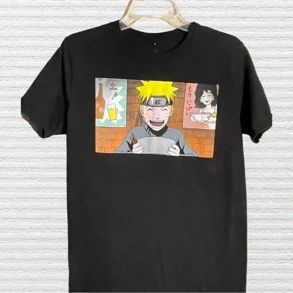 Naruto Shippuden Ichiraku Ramen Shop Black T shirt. Size medium - Picture 1 of 4
